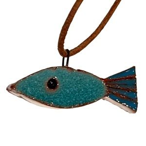 Ceramic fish necklace